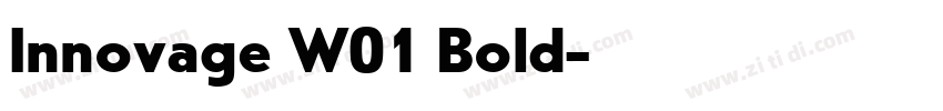 Innovage W01 Bold字体转换